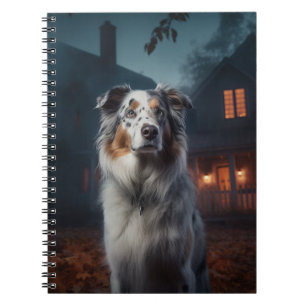 Carnet Australian Shepherd Halloween Épouvantable