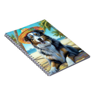 Carnet Australian Shepherd On Beach amoureux des chiens c