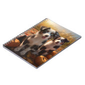 Carnet Australian Shepherd Puppy Citrouille de plaisir d' (Côté gauche)