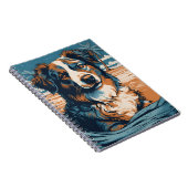 Carnet Australian Shepherd sur une plage tropicale (Côté Droit)