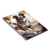 Carnet Australian Shepherd sur une plage tropicale (Côté Droit)