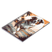 Carnet Australian Shepherd sur une plage tropicale (Côté gauche)