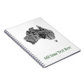 Carnet Australie Carte Doodle (Côté Droit)