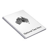 Carnet Australie Carte Doodle (Côté Droit)