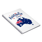 Carnet Australie Jour Rouge Bleu et Blanc (Côté Droit)