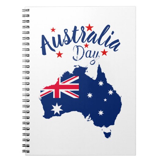 Carnet Australie Jour Rouge Bleu et Blanc (Devant)