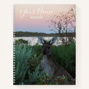 Carnet Australie Kangaroo Animaux Sunset Nature