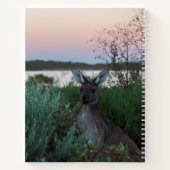 Carnet Australie Kangaroo Animaux Sunset Nature (Dos)