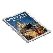CARNET AUSTRALIE OCEAN LINER OTRANTO (Côté Droit)