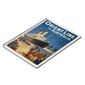 CARNET AUSTRALIE OCEAN LINER OTRANTO (Côté gauche)