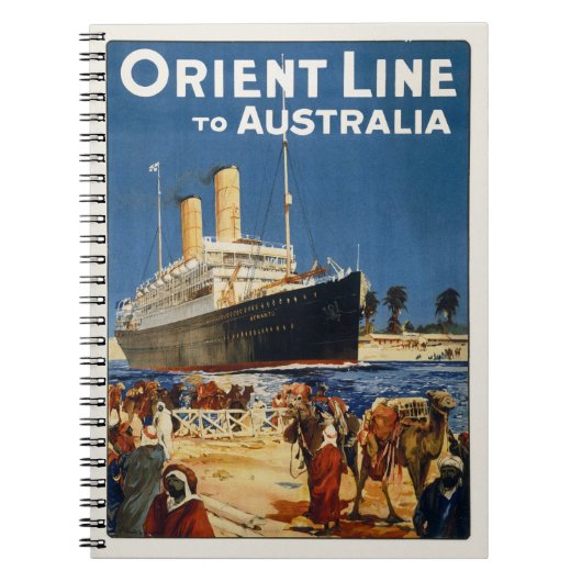 CARNET AUSTRALIE OCEAN LINER OTRANTO (Devant)