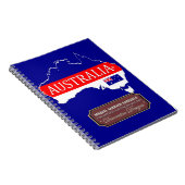 Carnet Australie pays plan Couleurs drapeau moderne Noteb (Côté Droit)
