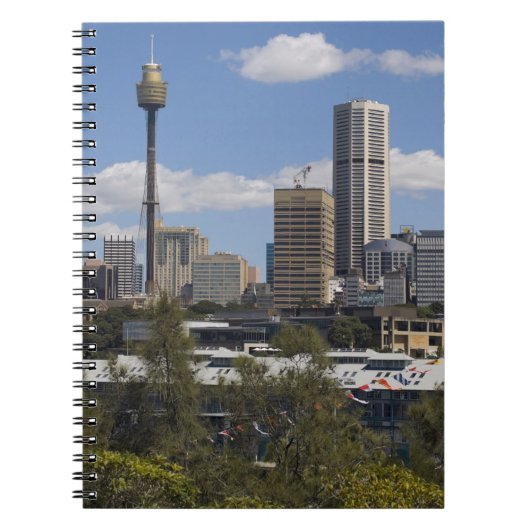 Carnet Australie, Sydney, Potts Point. Skyline de Sydney. (Devant)