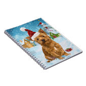 Carnet Australie Terrier Winter Wonderland Noël (Côté Droit)