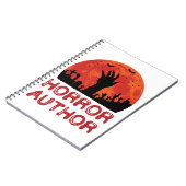Carnet Auteur d'horreur Romancier Histoires d'horreur (Côté gauche)