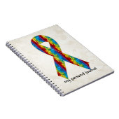 Carnet Autism Awareness Ribbon Design 2 (Côté Droit)
