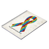 Carnet Autism Awareness Ribbon Design 2 (Côté gauche)