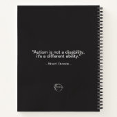 Carnet Autism Fingerprint/Quote Spiral Notebook (Dos)