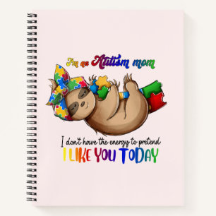 Carnet Autism Mom - Sloth