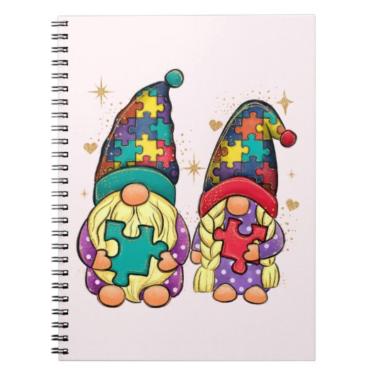 Carnet Autisme couple Gnome (Devant)