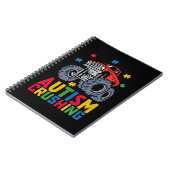 Carnet Autisme écrasant Monster Truck Sensibilisation Gar (Côté gauche)