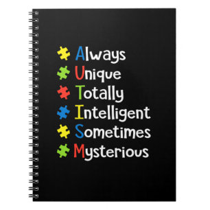 Carnet Autisme Toujours Unique Totalement Intelligent Par