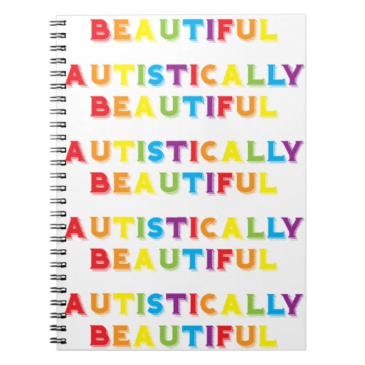 Carnet Autistement Belle (Devant)