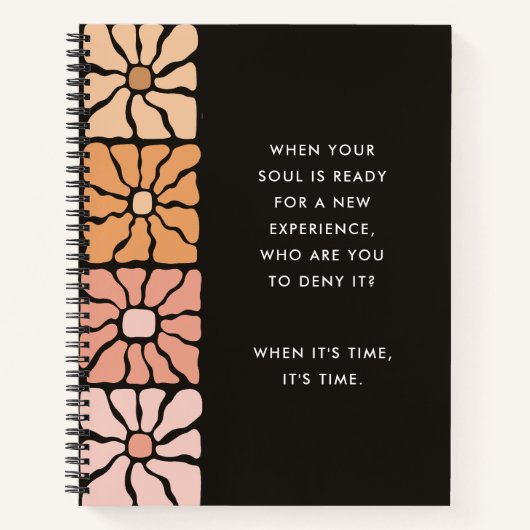 Carnet Auto-découverte invite les journaux Boho Floral (Devant)