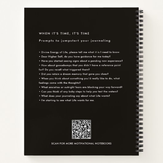 Carnet Auto-découverte invite les journaux Boho Floral (Dos)