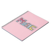 Carnet autocollant de musique coloré (Côté gauche)