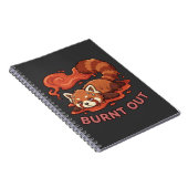 Carnet Autocollant de Panda Rouge Fondu Drôle | Mignon (Côté Droit)