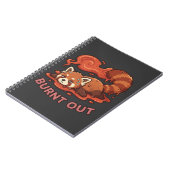 Carnet Autocollant de Panda Rouge Fondu Drôle | Mignon (Côté gauche)