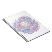 Carnet Autocollant esthétique de basket-ball pastel dans (Côté Droit)