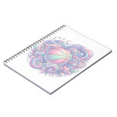 Carnet Autocollant esthétique de basket-ball pastel dans (Côté gauche)