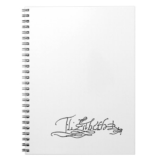 Carnet Autographe de la Reine Elizabeth I de l'Angleterre (Devant)