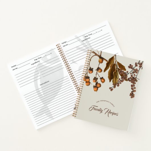 Carnet Automne Automne Aquarelle Foliage Thanksgiving Rec (Intérieur)