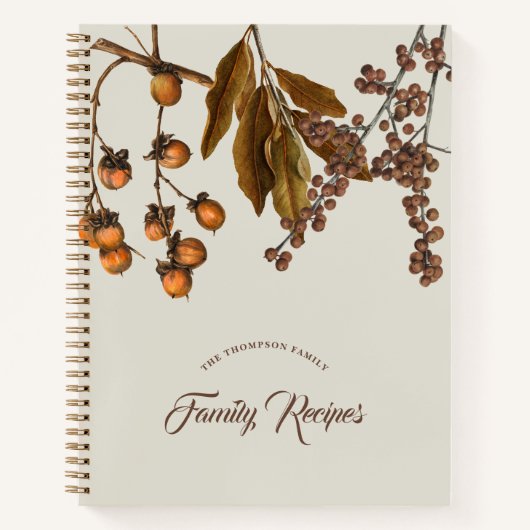 Carnet Automne Automne Aquarelle Foliage Thanksgiving Rec (Devant)
