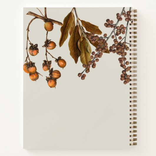 Carnet Automne Automne Aquarelle Foliage Thanksgiving Rec (Dos)