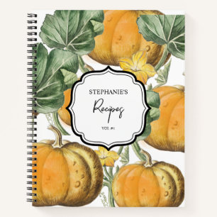 Carnet Automne Automne Citrouilles Vintages Thanksgiving 