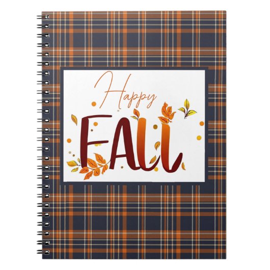 Carnet automne/automne/feuille/plaid (Devant)