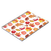 Carnet Automne Botanique Sans Seamless : Élégance Florale (Côté gauche)