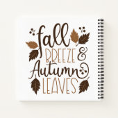Carnet Automne Breeze Feuilles d'automne (Dos)