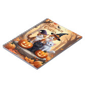 Carnet Automne Chatons d'Halloween en costumes Citrouille (Côté gauche)