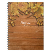 Carnet Automne Faux Gold Leaf Art Élégant Automne (Devant)