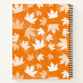 Carnet Automne Feuilles Motif Monogramme (Dos)