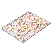 Carnet Automne Floral Motif sans couture. Doodle Plante,  (Côté gauche)