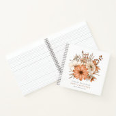 Carnet Automne Florals Souhaite pour les nouveaux mariés (Intérieur)
