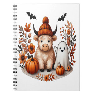 Carnet Automne Highland Vache Ghost Png, Automne Png