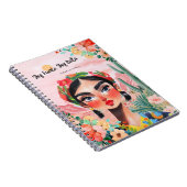 Carnet Autonomisation en fleurs : Monogramme personnalisé (Côté Droit)