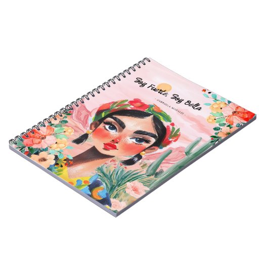 Carnet Autonomisation en fleurs : Monogramme personnalisé (Côté gauche)